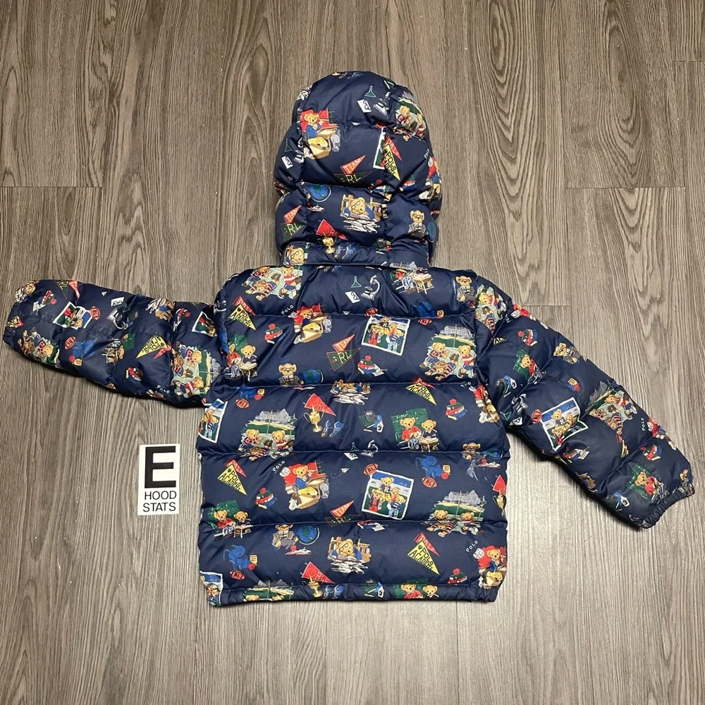 Polo Ralph Lauren Academy Print Boys Size 5 Puffer Jacket